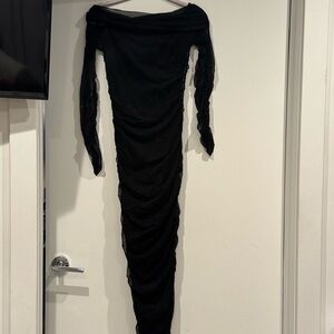 Fashion Nova Black Long Sleeve Dress